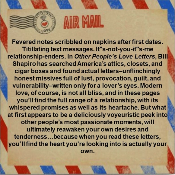 Other people's love letters bill shapiro book - Picture 7 of 8
